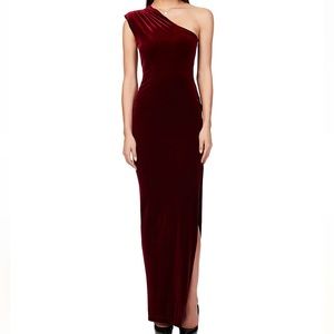 Nookie wine colored velvet dress